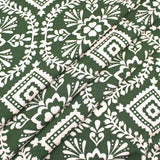 White Mosiac on Dark Green