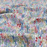 Kingfisher Eden Garden Flowers Cotton Lawn - White