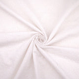 Kylie Cotton Embroidery Broderie Anglaise - Scalloped Edge White
