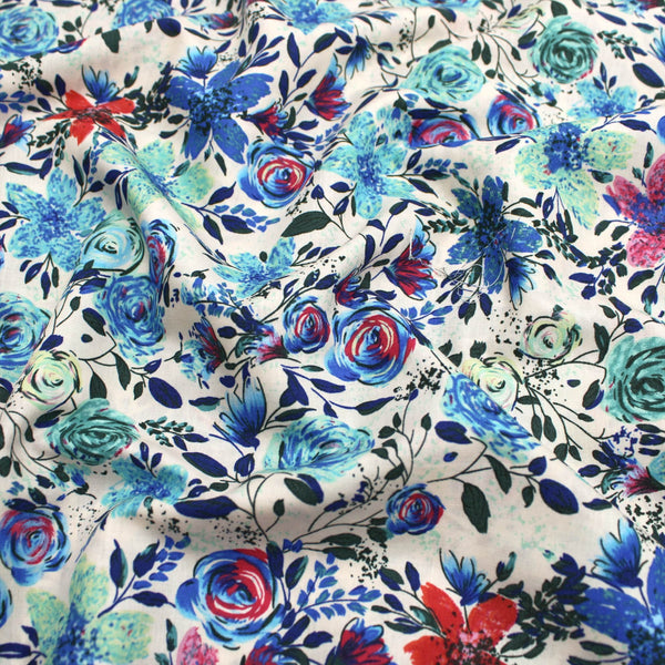  Vintage Blue Florals