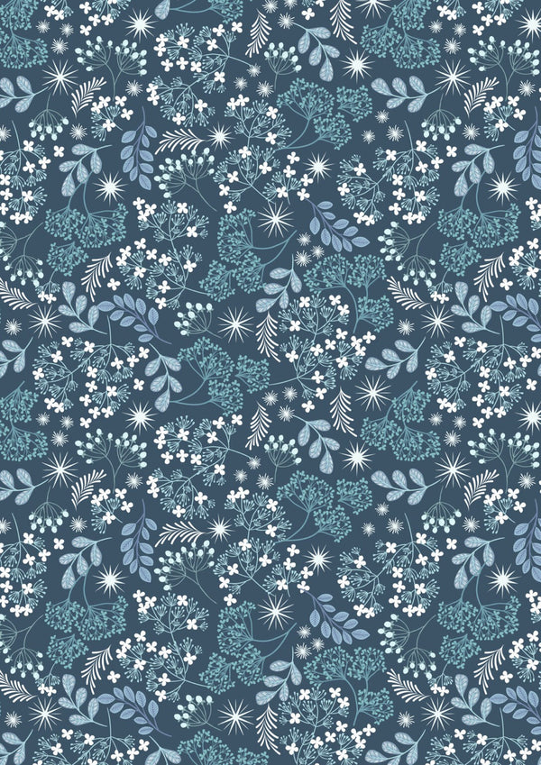 Frosted Foliage on Winter Skies Blue With Pearl