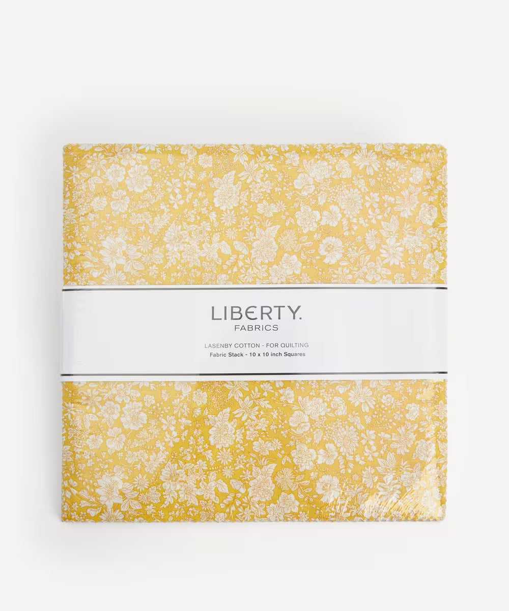 Liberty Emily Belle Lasenby Cotton 10'' Charm Square Quilting Pack - 40 pc 10 inch by 10 inch