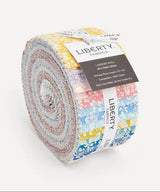 Liberty Emily Belle Lasenby Cotton Fabric Strips Quilting Roll Bundle - 40 pc 2.5inch by 44inch