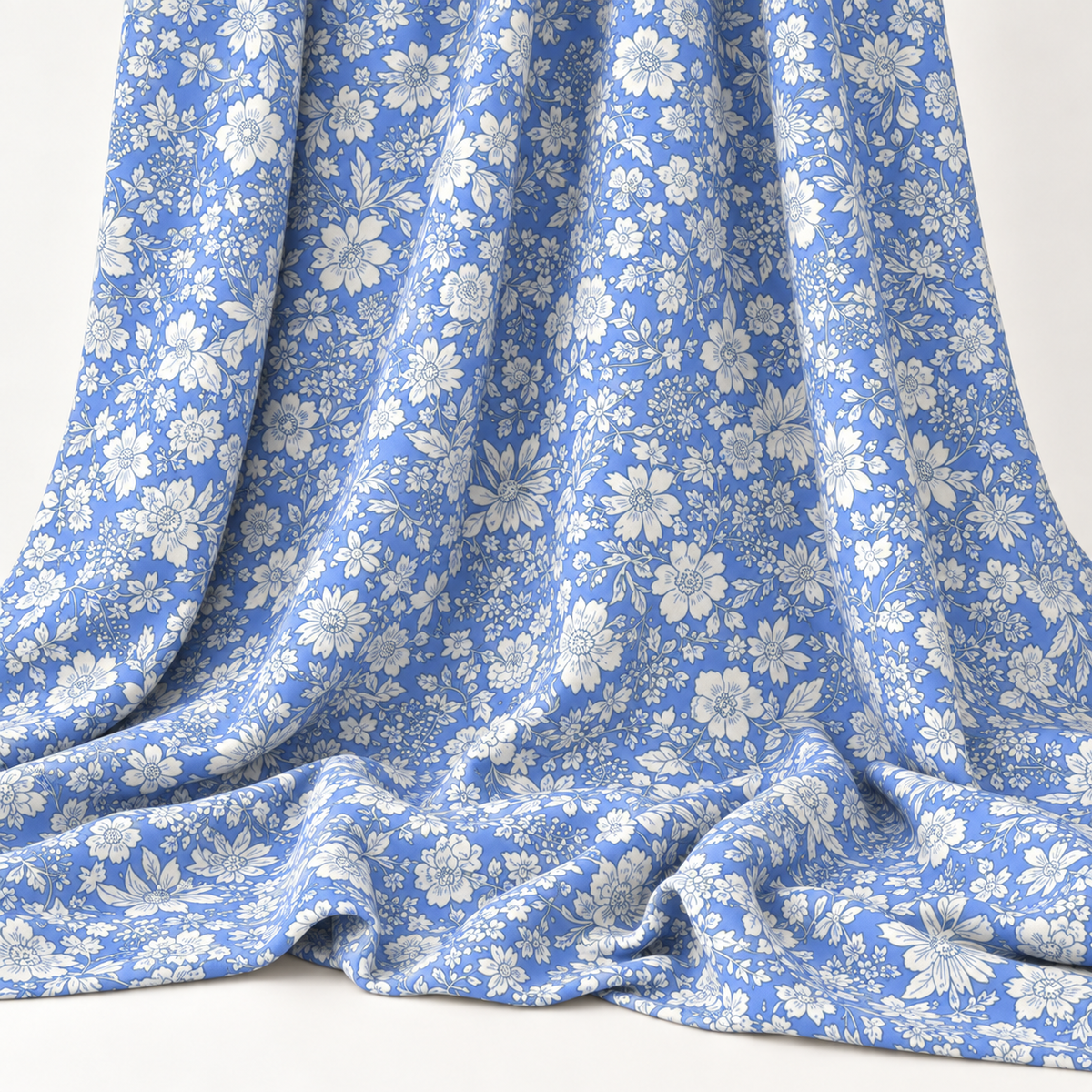 Liberty Emily Belle Quilting Cotton Craft Fabric - Marine Blue