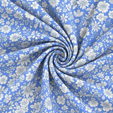 Liberty Emily Belle Quilting Cotton Craft Fabric - Marine Blue