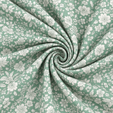 Liberty Emily Belle Quilting Cotton Craft Fabric - Olive Leaf