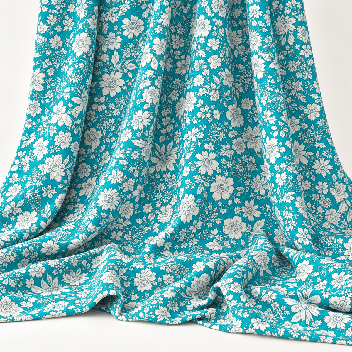Liberty Emily Belle Quilting Cotton Craft Fabric - Peacock