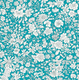 Liberty Emily Belle Quilting Cotton Craft Fabric - Peacock