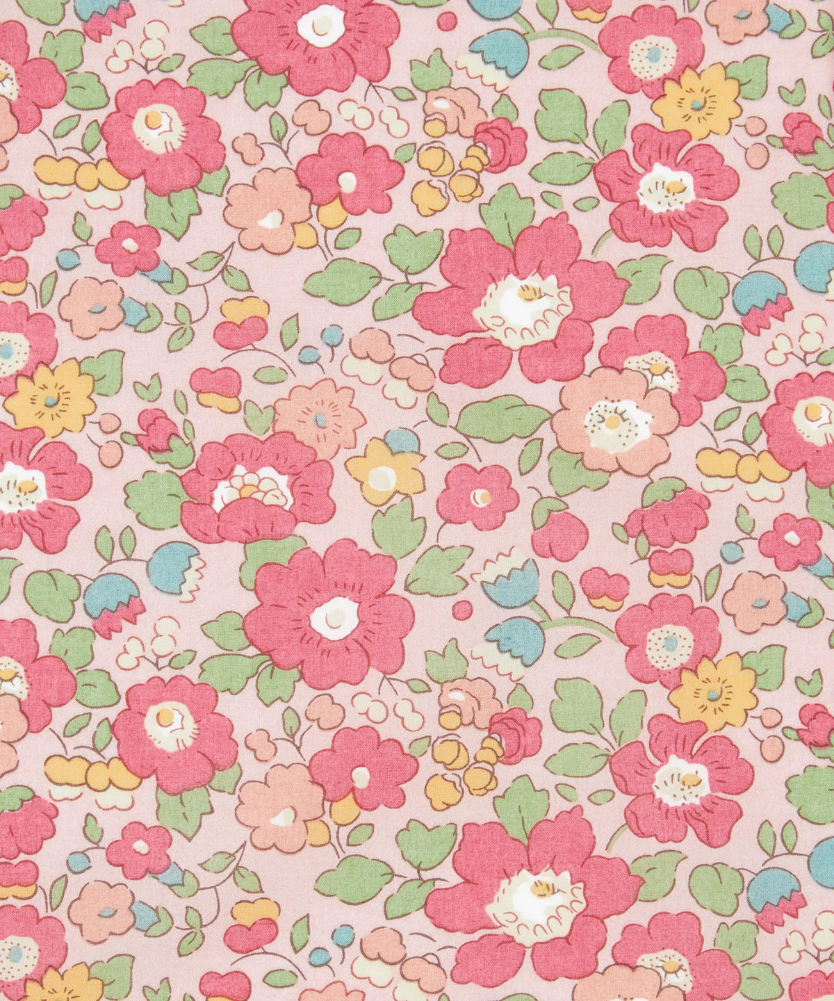 Liberty Tana Lawn Cotton Dressmaking Fabric - Betsy Meadow Pink B