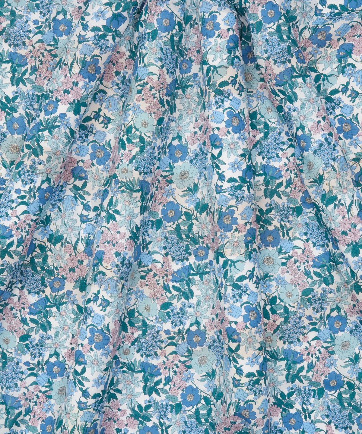 Liberty Tana Lawn Cotton Dressmaking Fabric - Clarabell Blue B