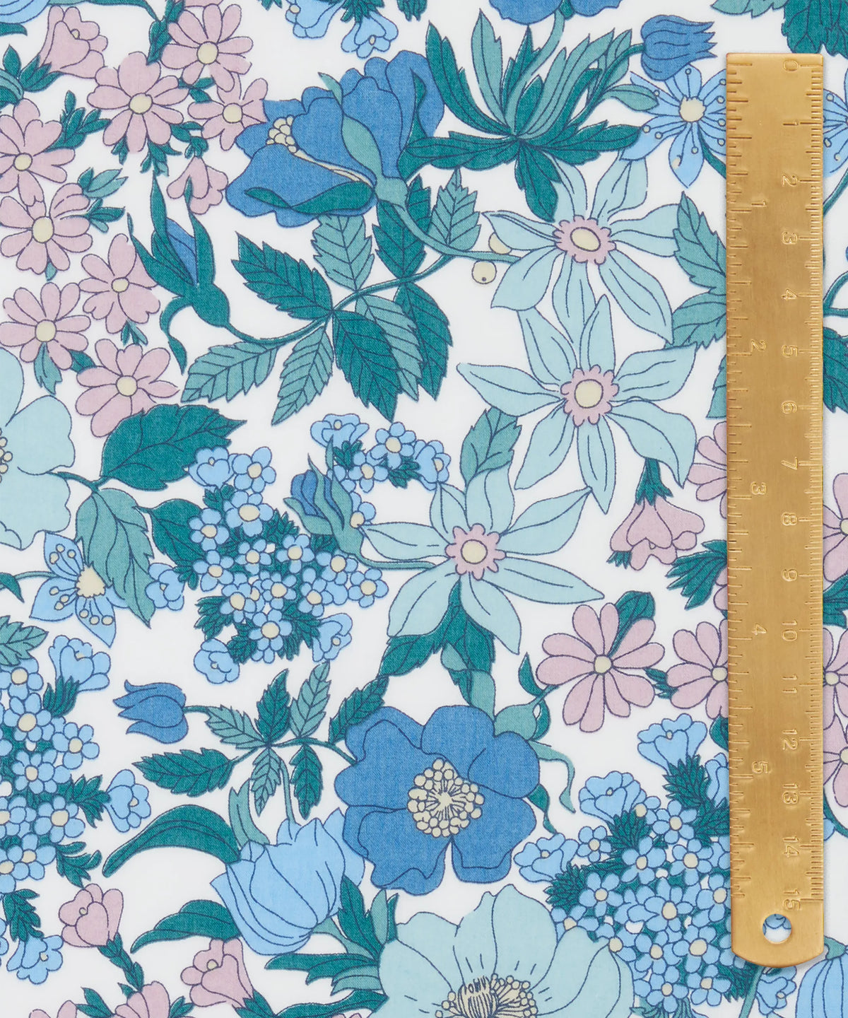 Liberty Tana Lawn Cotton Dressmaking Fabric - Clarabell Blue B