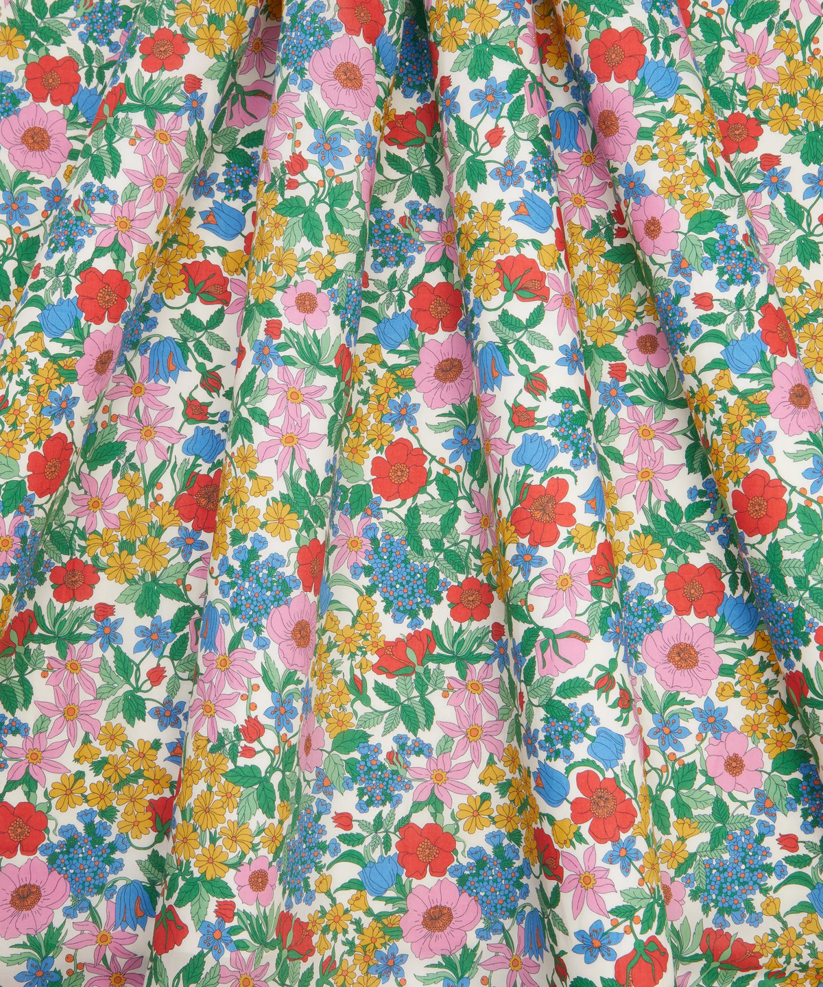 Liberty Tana Lawn Cotton Dressmaking Fabric - Clarabell Red A