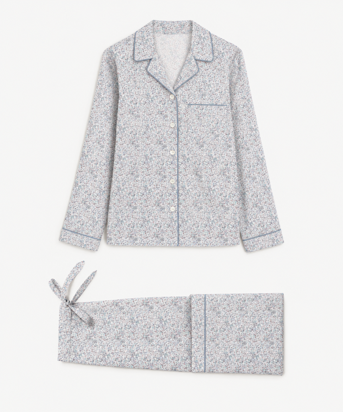 Liberty Tana Lawn Cotton Dressmaking Fabric - Emma and Georgina Grey P
