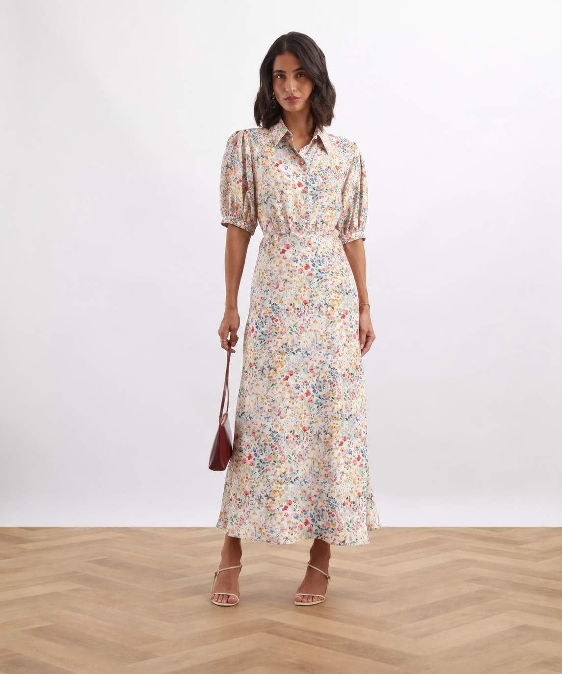 Liberty Tana Lawn Cotton Dressmaking Fabric - Felda Multi Bright A