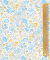 Liberty Tana Lawn Cotton Dressmaking Fabric - Florence May Blue B