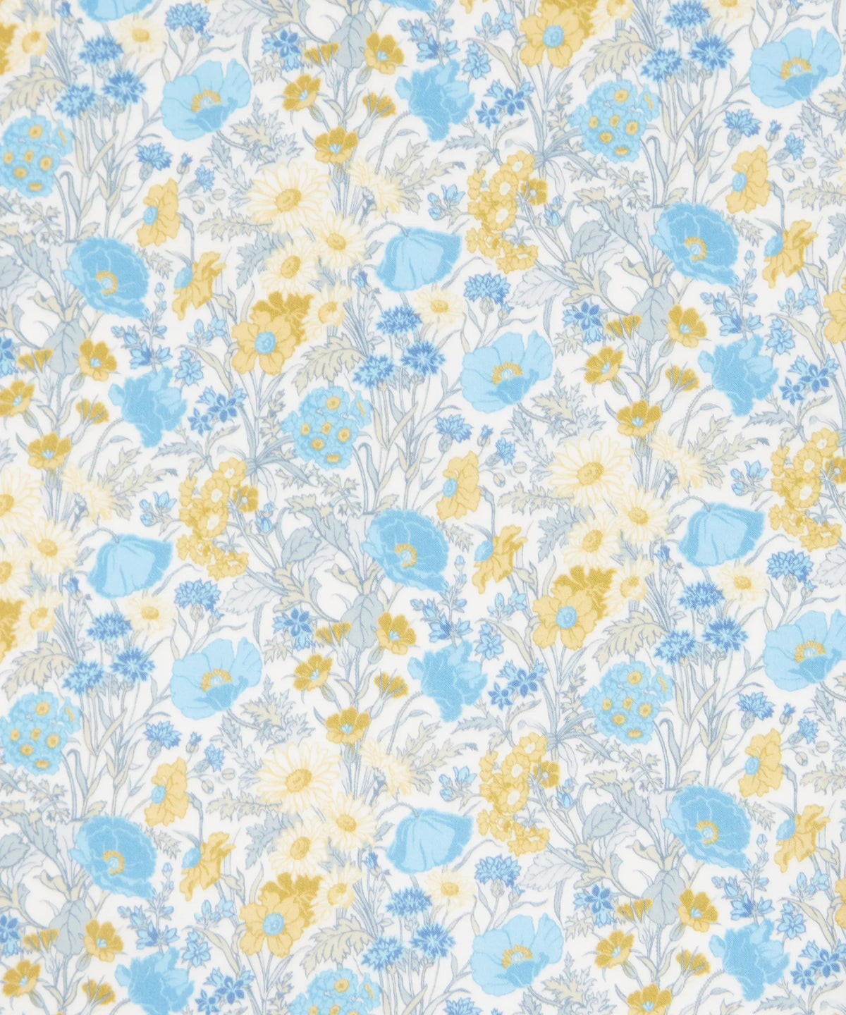 Liberty Tana Lawn Cotton Dressmaking Fabric - Florence May Blue B