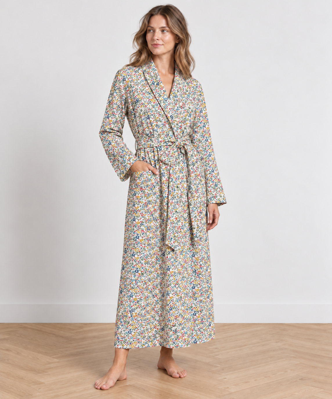 Liberty Tana Lawn Cotton Dressmaking Fabric - Katie and Millie Yellow A