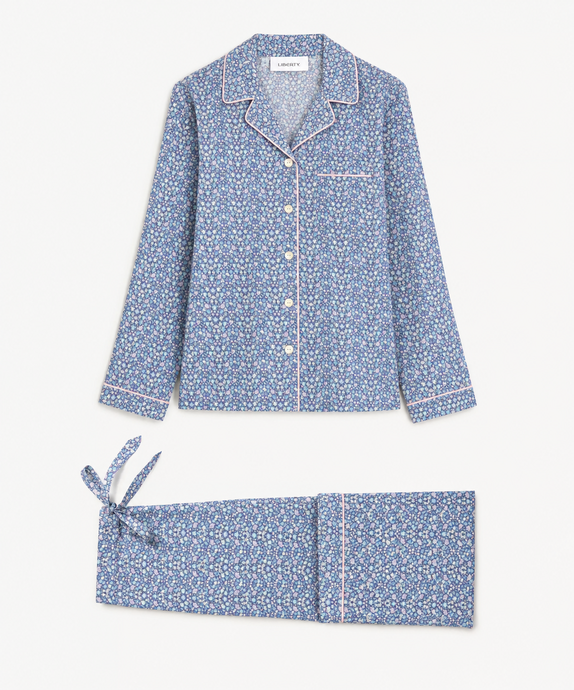 Liberty Tana Lawn Cotton Dressmaking Fabric - Meera Blue B