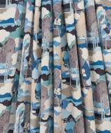 Liberty Tana Lawn Cotton Dressmaking Fabric - Prospect Road Blue C