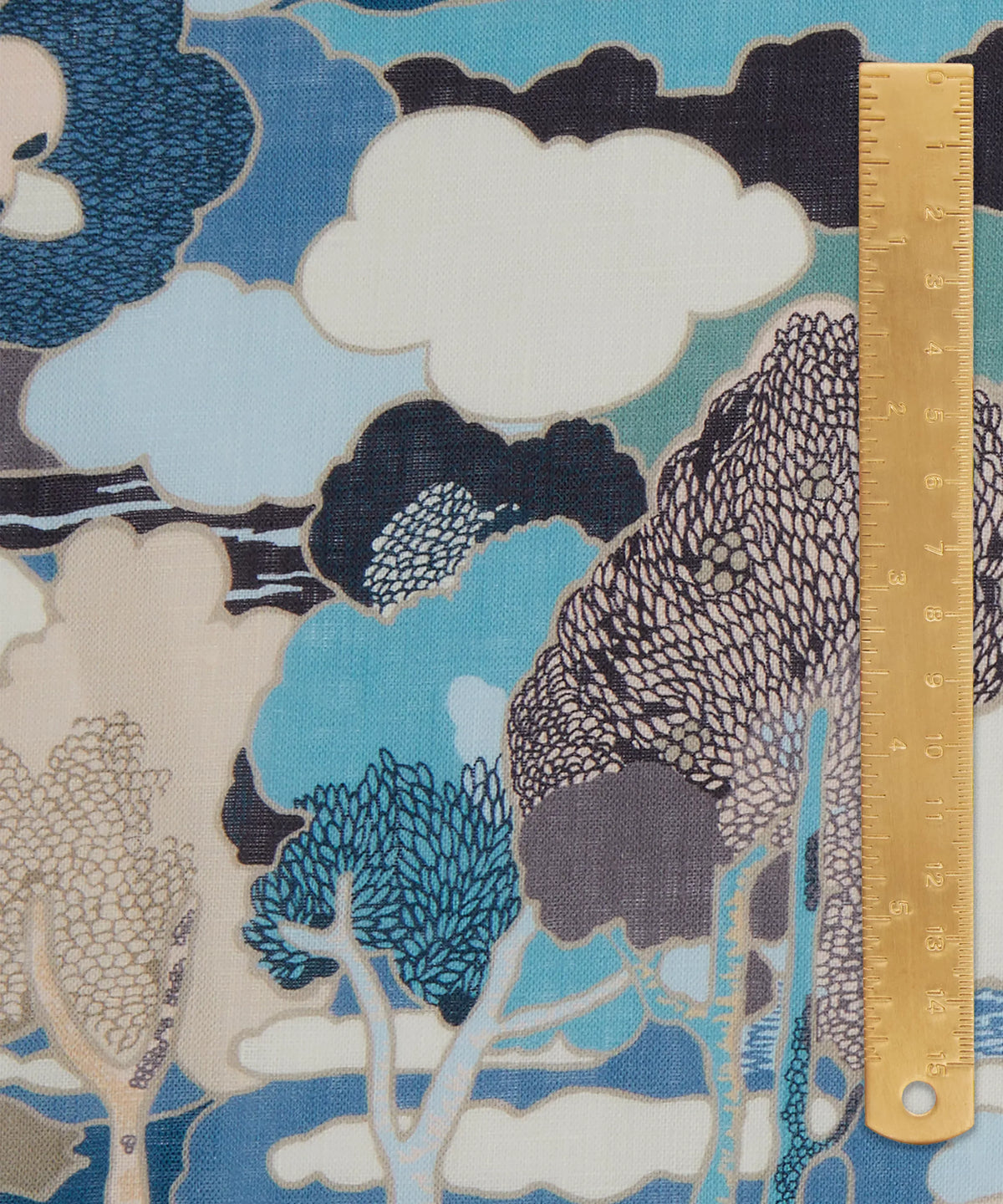 Liberty Tana Lawn Cotton Dressmaking Fabric - Prospect Road Blue C