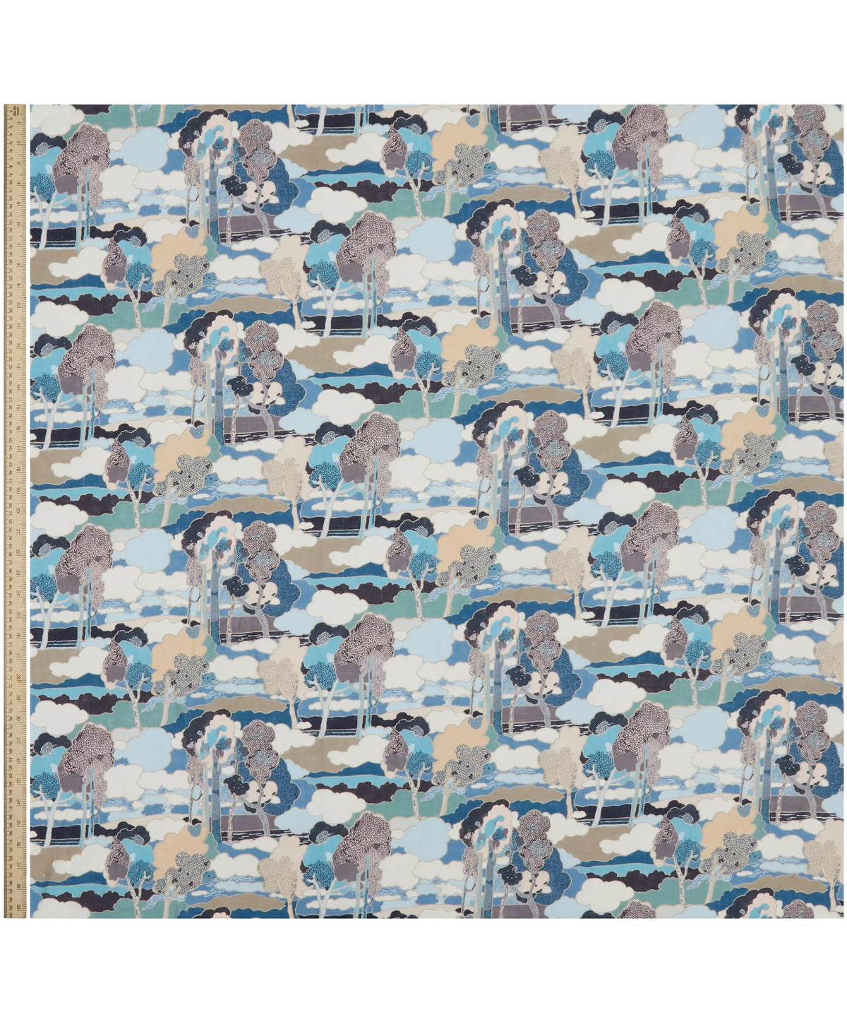 Liberty Tana Lawn Cotton Dressmaking Fabric - Prospect Road Blue C