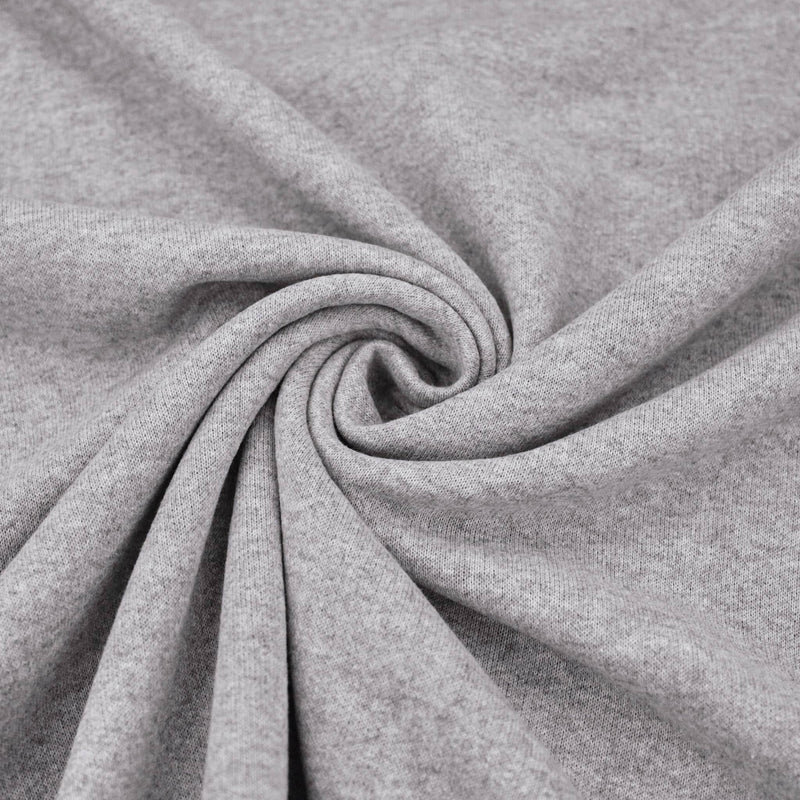 White Grey Marl Knit Melange. Heathered Texture Background. Faux