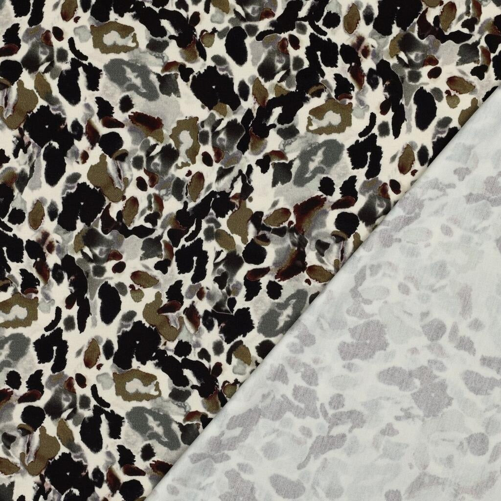 Leopard Black Khaki