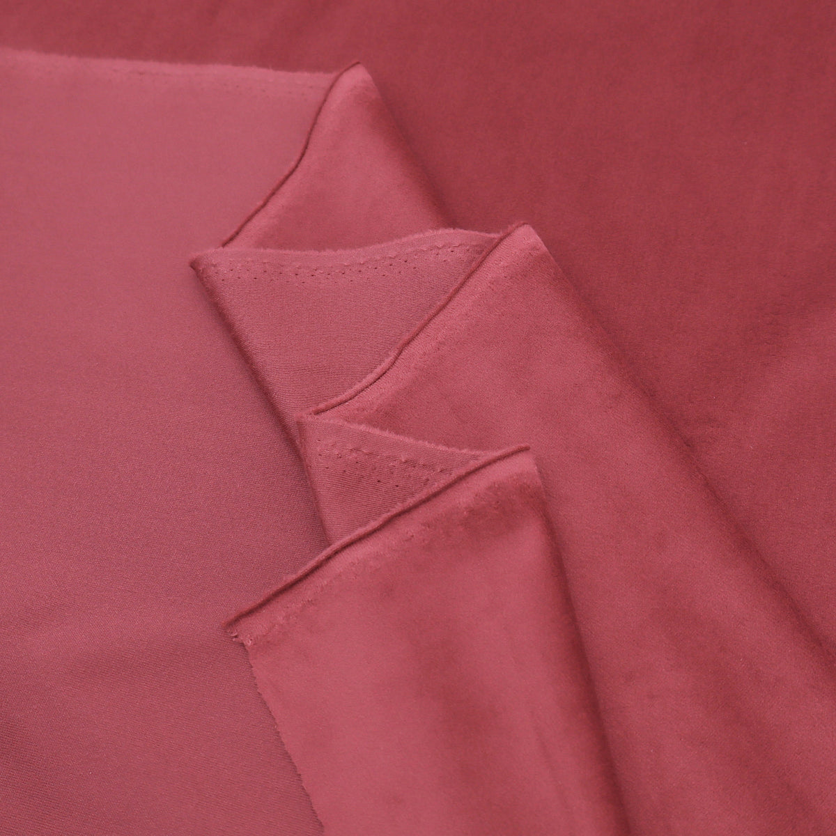 Antalya Plain Velvet Upholstery Plush Furnishing Fabric - Bordeaux