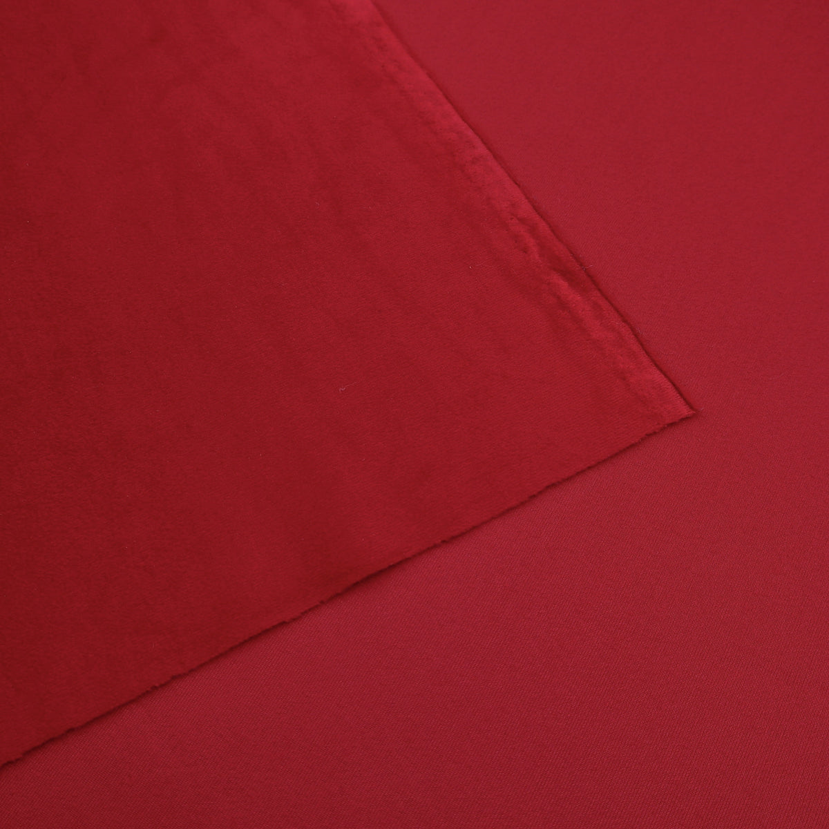 Antalya Plain Velvet Upholstery Plush Furnishing Fabric - Scarlett