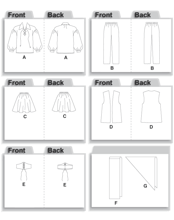 McCall's Costumes Sewing Pattern M4952