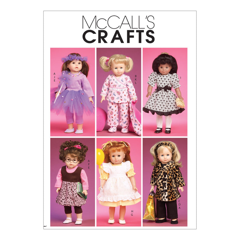 McCall's Doll Clothes Sewing Pattern M6005