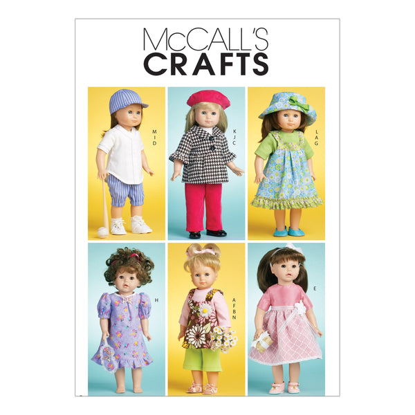 McCall's Doll Clothes Sewing Pattern M6137