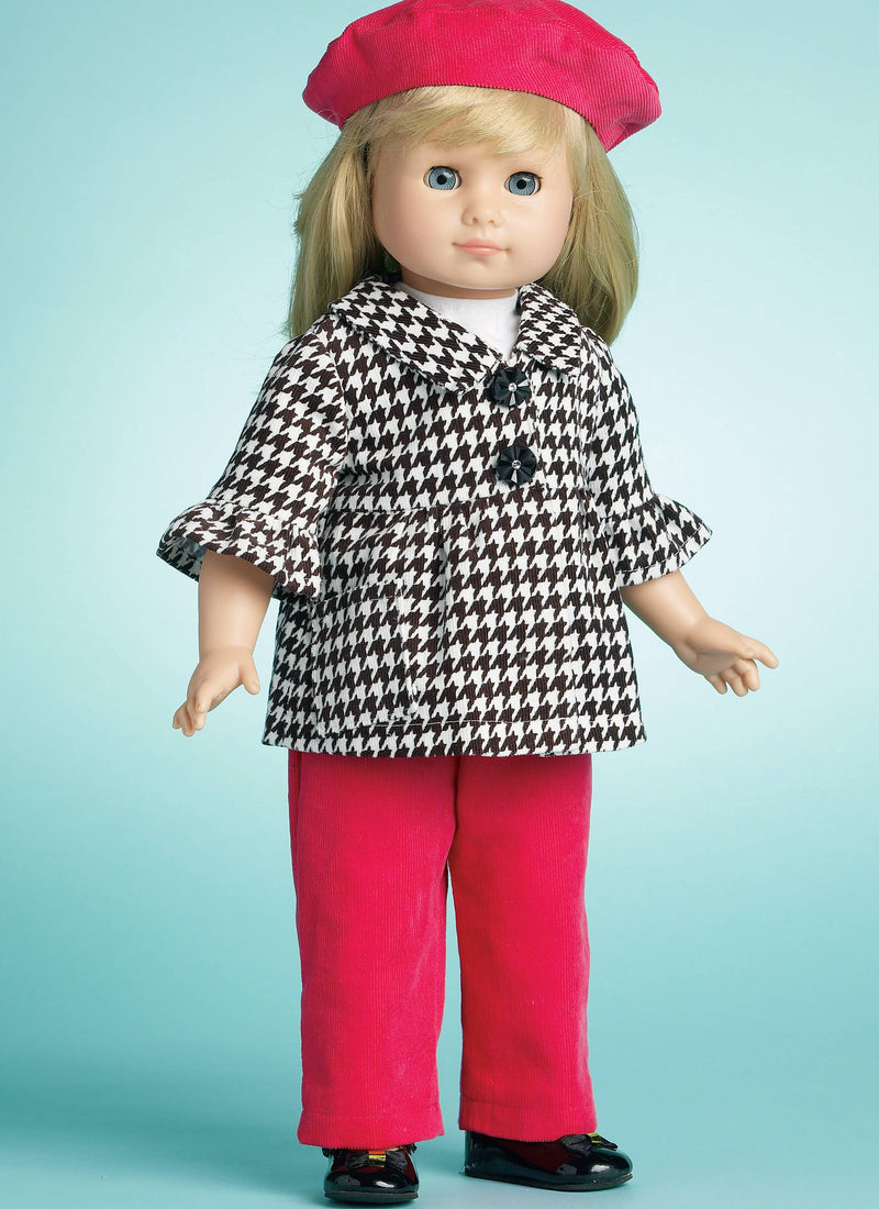 McCall's Doll Clothes Sewing Pattern M6137