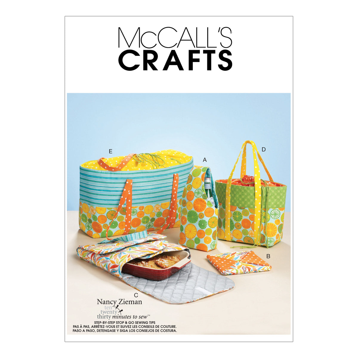 McCall's Totes&Bags Sewing Pattern M6338