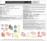 McCall's Doll Clothes Sewing Pattern M6526