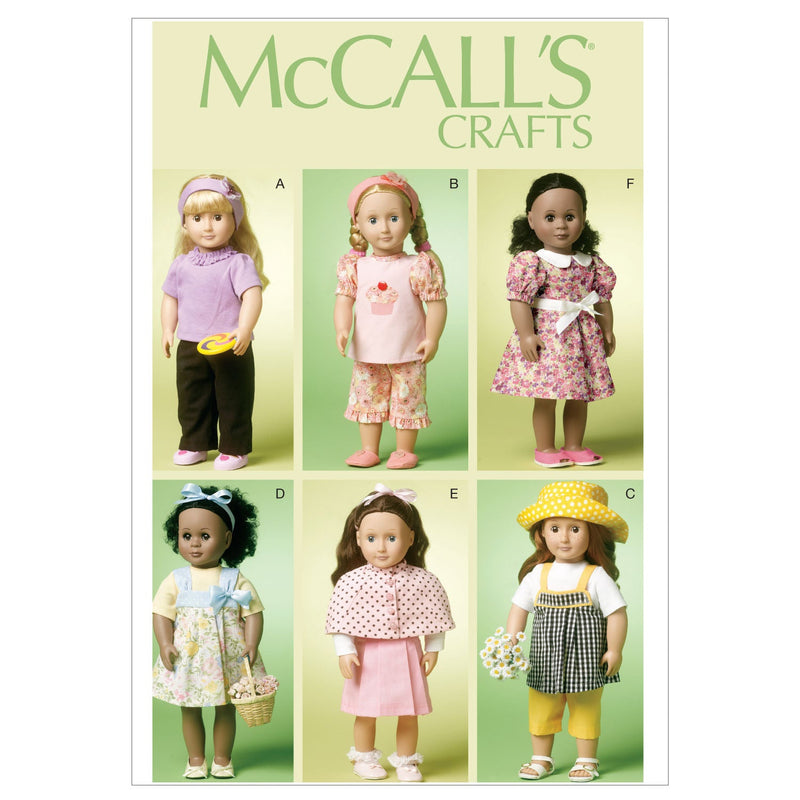 McCall's Doll Clothes Sewing Pattern M6526