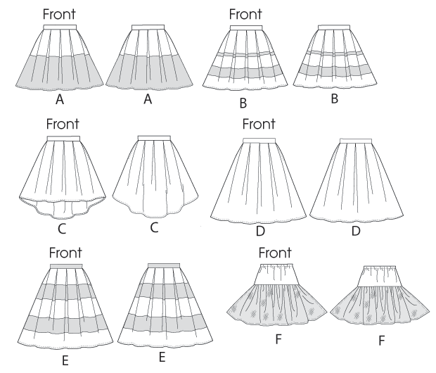 McCall's Skirt Sewing Pattern M6706