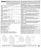 McCall's Outerwear Sewing Pattern M6800