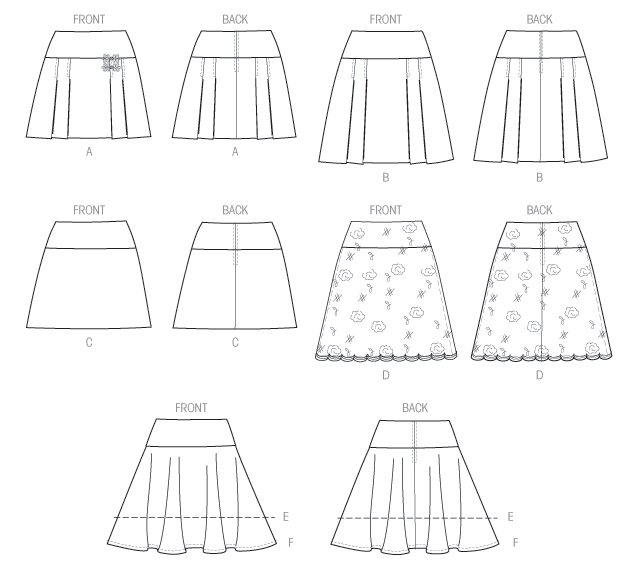 McCall’s Skirt Sewing Pattern M7022