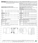 McCall’s Top Sewing Pattern M7093