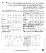 McCall’s Dress Sewing Pattern M7116