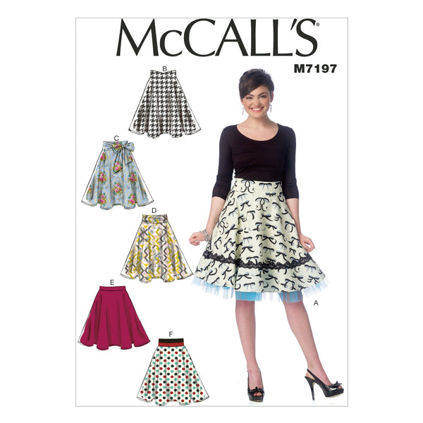 McCall’s Skirt Sewing Pattern M7197