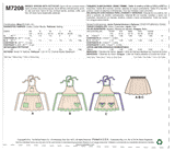 McCall’s Aprons Sewing Pattern M7208