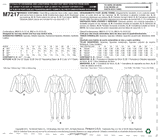 McCall’s Costumes Sewing Pattern M7217