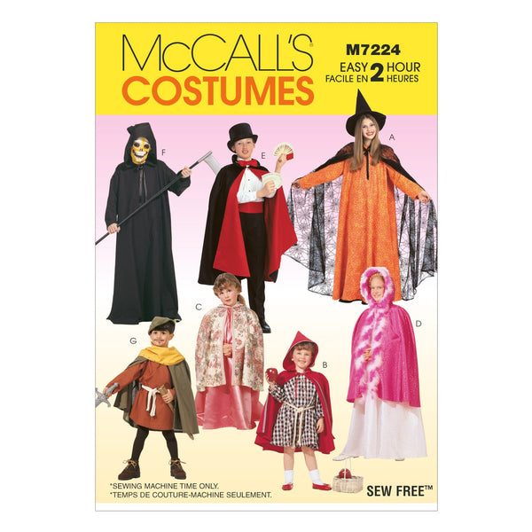 McCall’s Costumes Sewing Pattern M7224