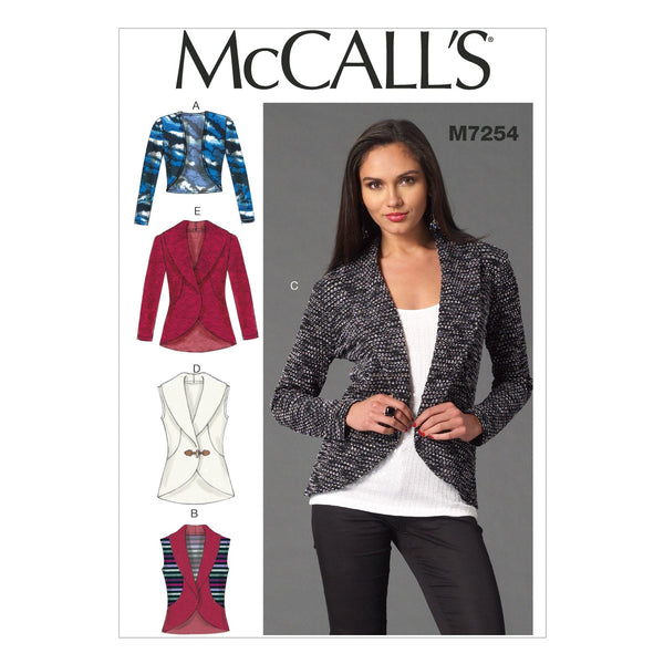 McCall’s Jacket Sewing Pattern M7254