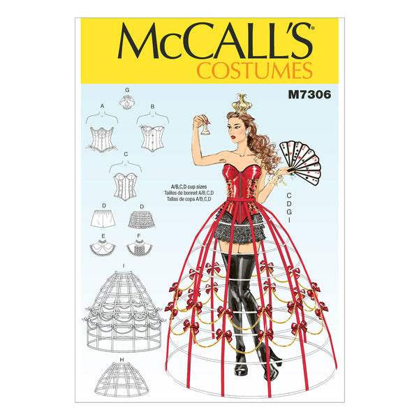 McCall’s Hist Costumes Sewing Pattern M7306