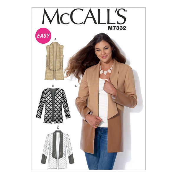 McCall’s Jacket Sewing Pattern M7332