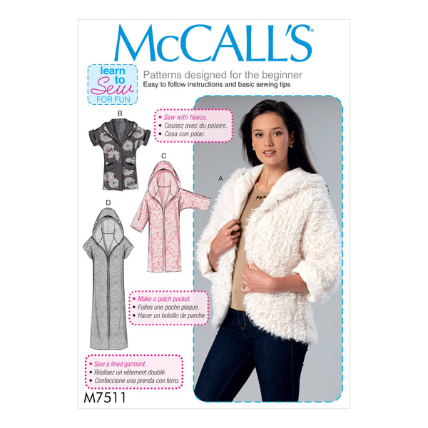 McCall’s Jacket Sewing Pattern M7511