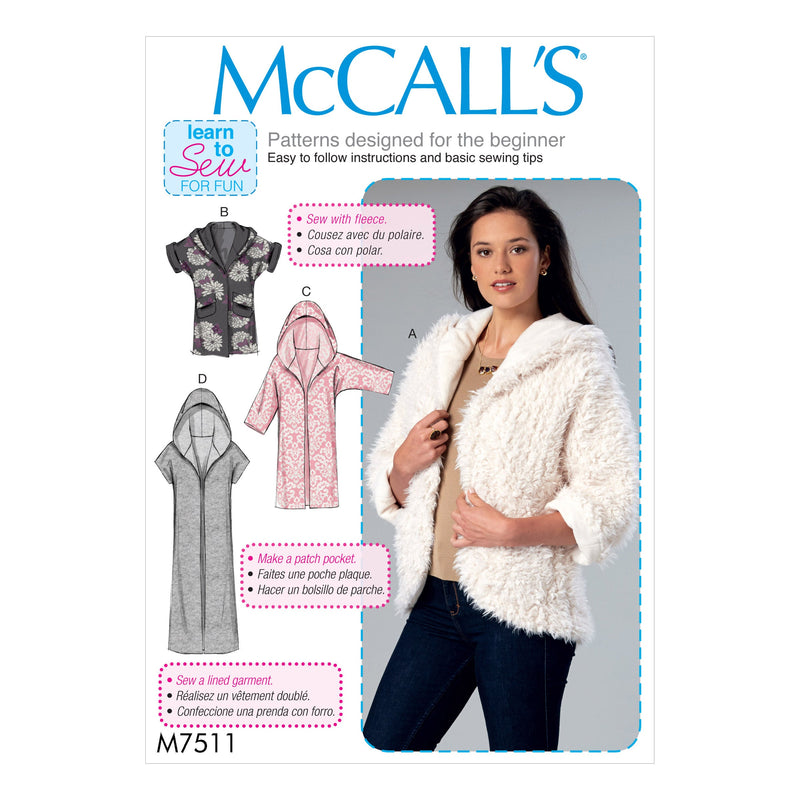 McCall’s Jacket Sewing Pattern M7511